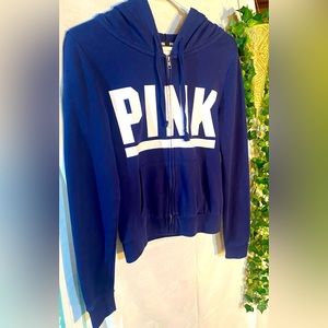 VS Pink zip up sweatshirt